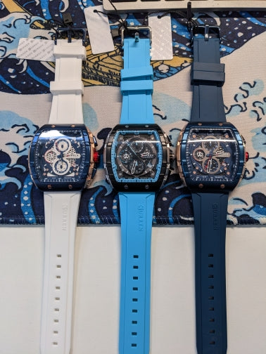 Montre à quartz étanche pour hommes chronographe horloge de date.