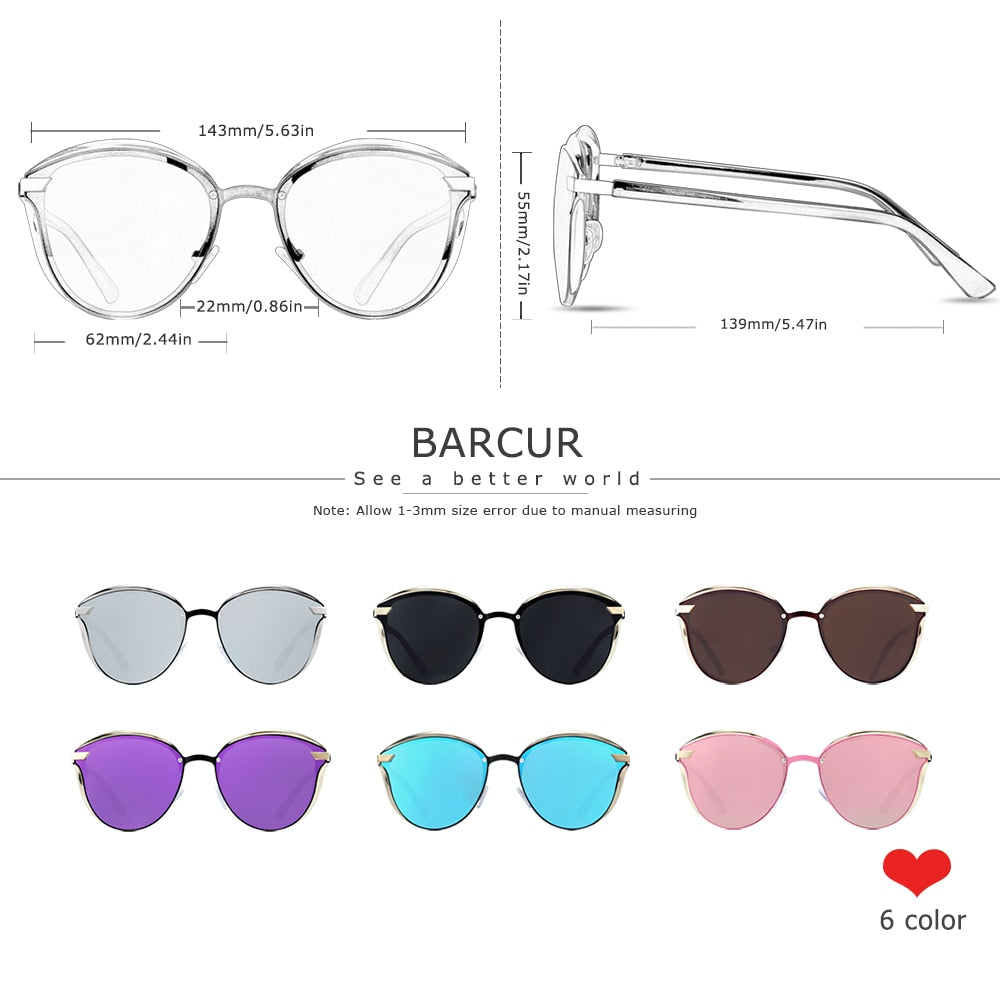 Lunettes de soleil polarisées de luxe pour les  femmes.