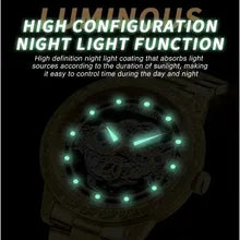 Montre pour hommes double creux étanche luxe mode originale.