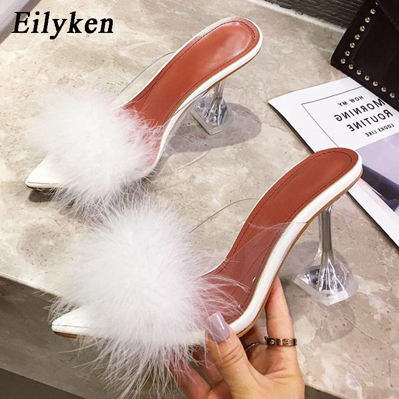 Escarpins d'été en PVC pour femmes.