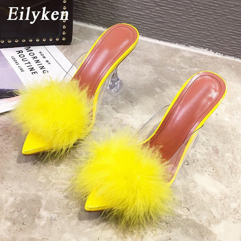 Escarpins d'été en PVC pour femmes.