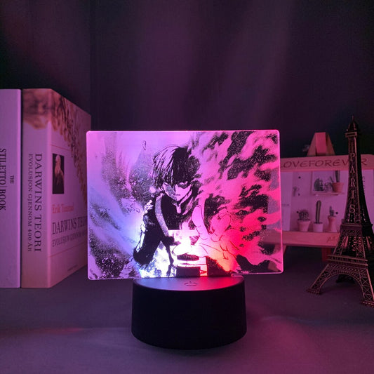 Lampe LED Colorée à Deux Tons pour Décoration de Chambre.