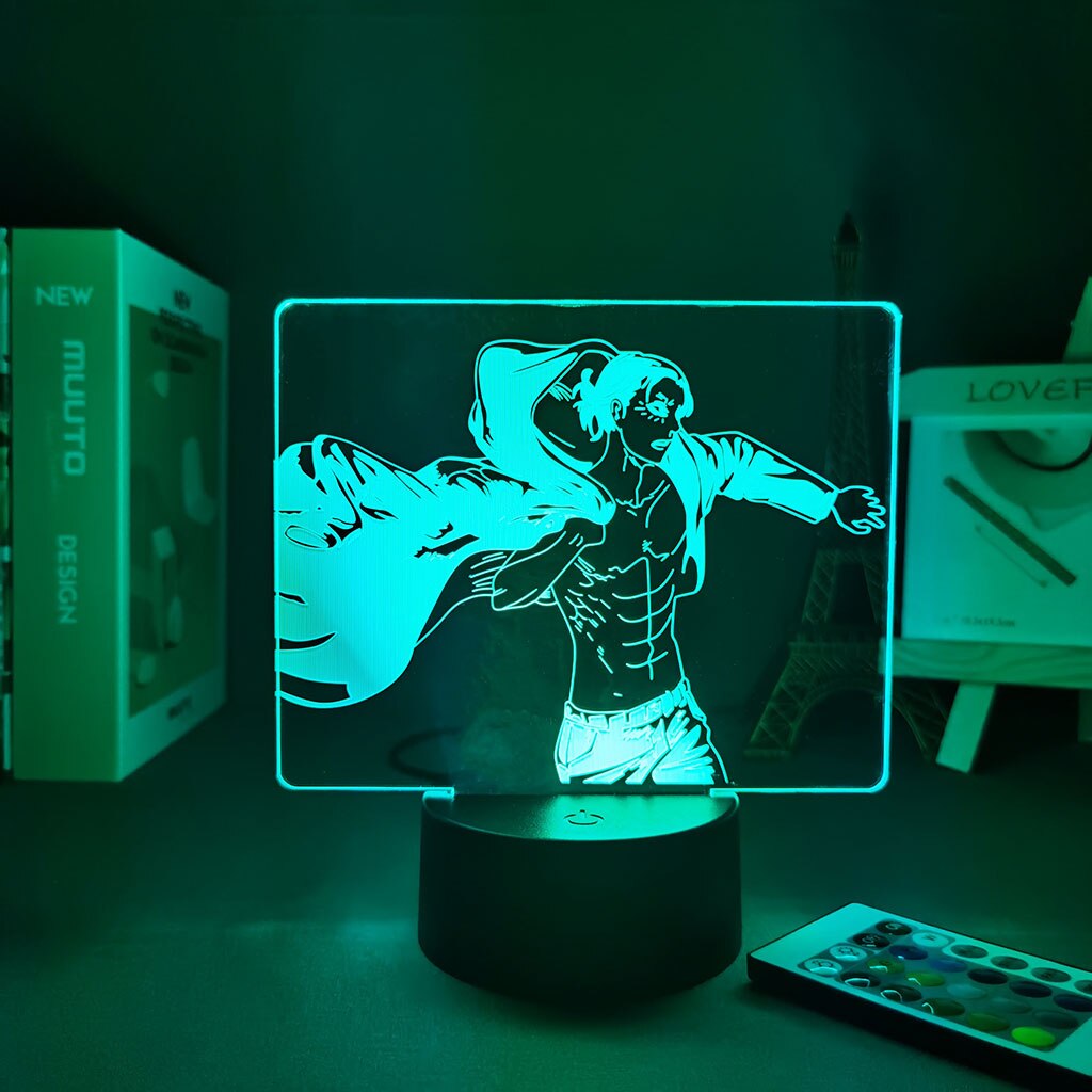 Lampe LED en 3d représentant les titans.