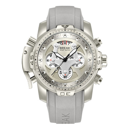 Montre homme luxe à quartz étanche,montre chronographe.