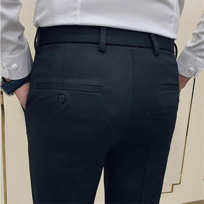 Pantalon Slim Fit pour hommes, pantalon décontracté, longueur de rinçage, haute qualité, printemps, 2022