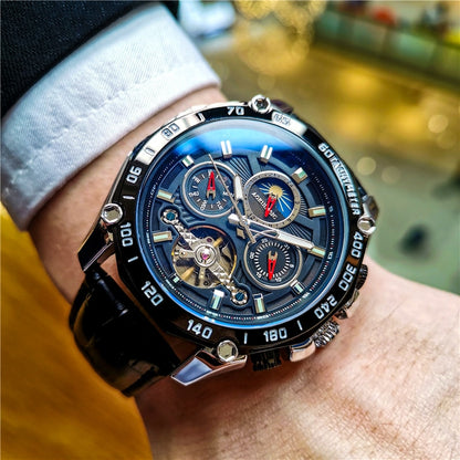 Montre mécanique automatique pour hommes remontage automatique.