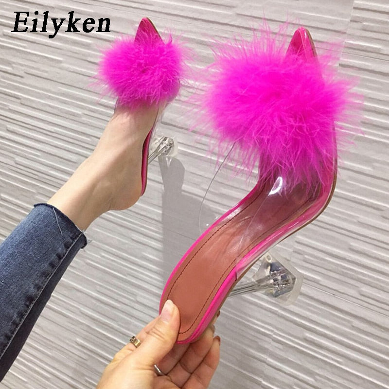 Escarpins d'été en PVC pour femmes.