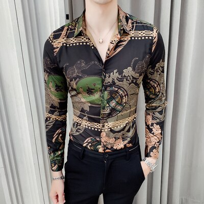 Chemise à manches longues pour hommes Nouvelle mode.