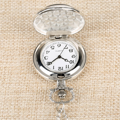Montre de poche à quartz rétro plaquée fongique Bitcoin.