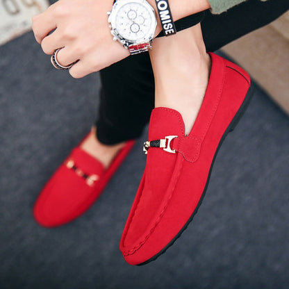Mocassins d'été pour hommes, chaussures de conduite à pois.