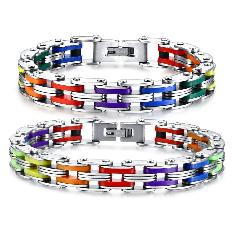 Bracelet en Silicone et Acier Inoxydable pour Homme et Femme.