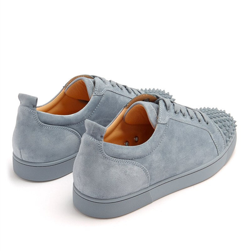 Chaussures Décontractées en Daim Gris pour Homme.