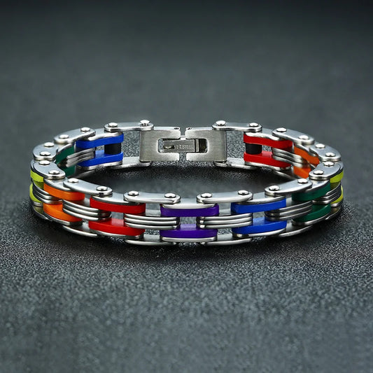 Bracelet en Silicone et Acier Inoxydable pour Homme et Femme.