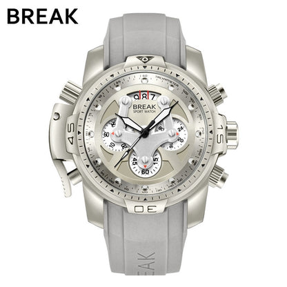 Montre homme luxe à quartz étanche,montre chronographe.