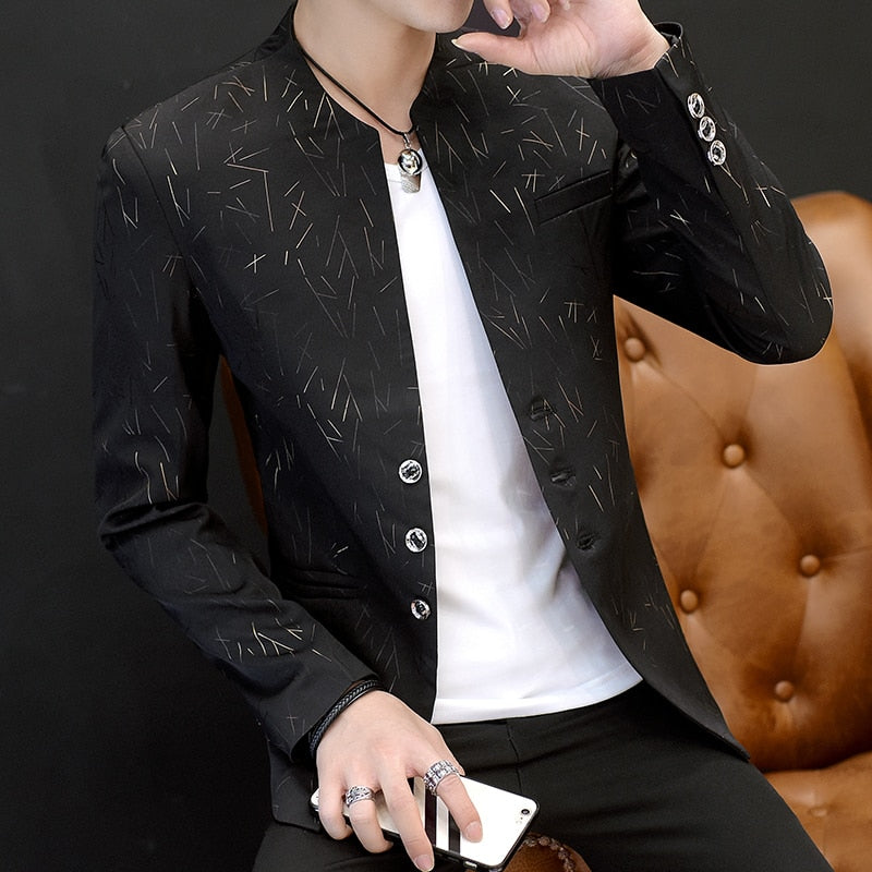 Bathroom O-Blazers College minces pour hommes.