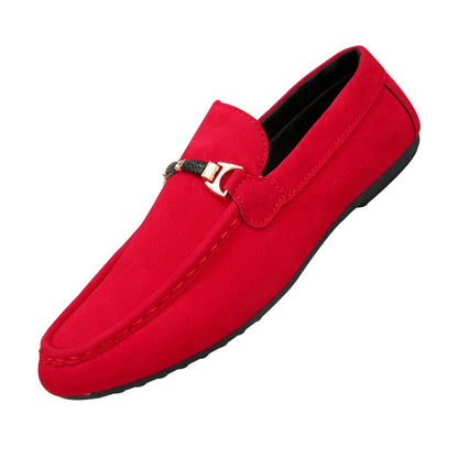 Mocassins d'été pour hommes, chaussures de conduite à pois.