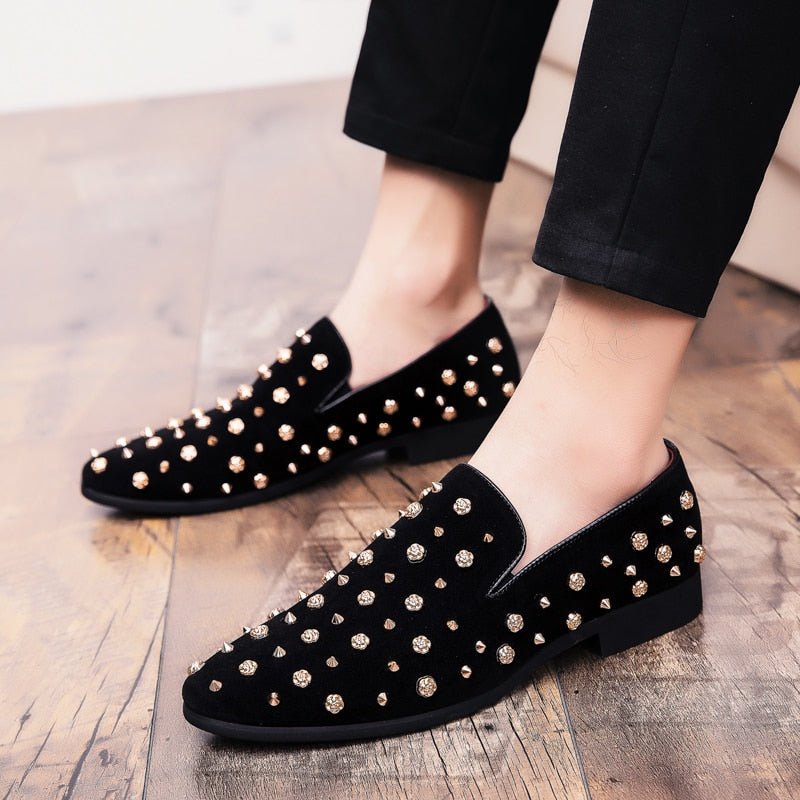 Chaussures hommes Quaoar mocassins, haut et métal ortei .