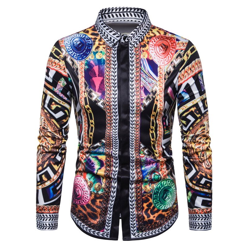 Chemise à manches longues pour hommes Nouvelle mode.