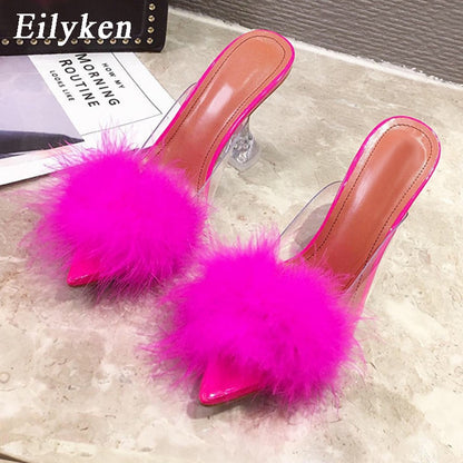 Escarpins d'été en PVC pour femmes.