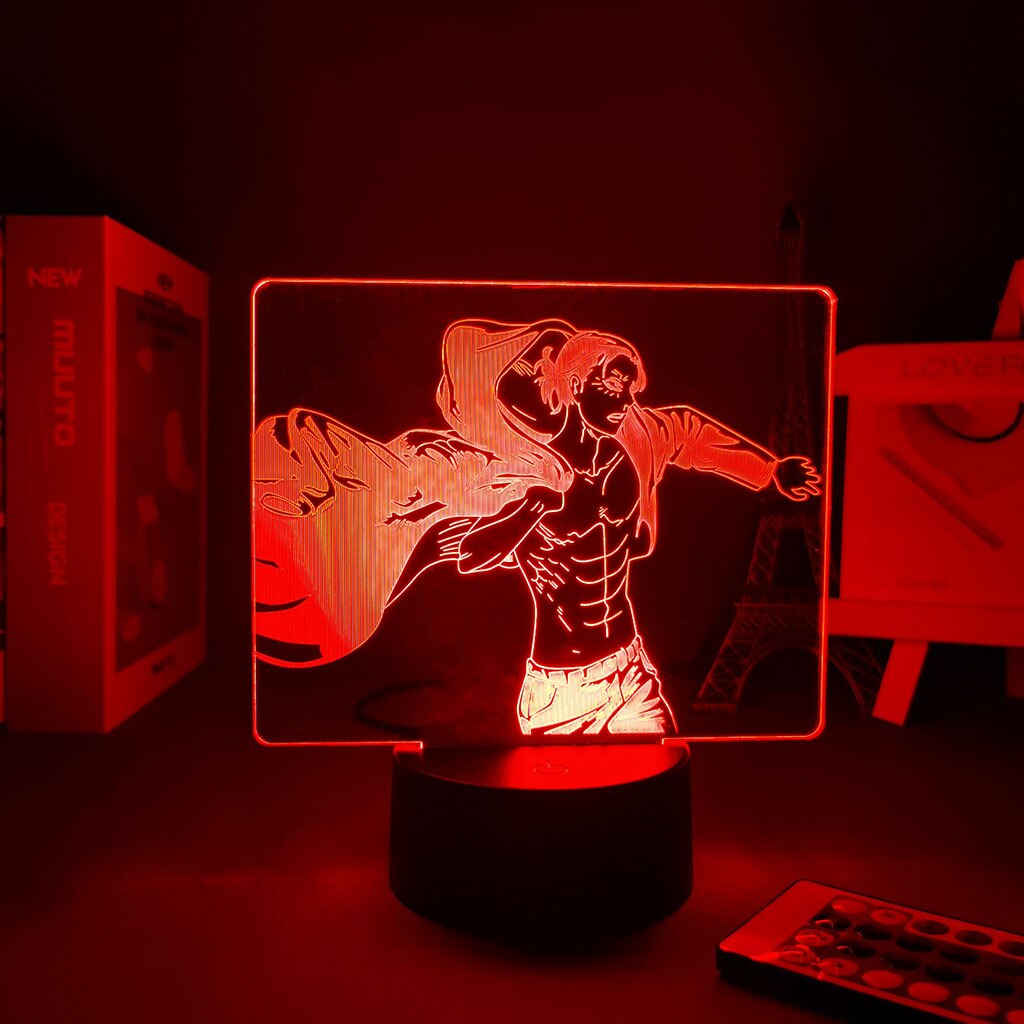 Lampe LED en 3d représentant les titans.