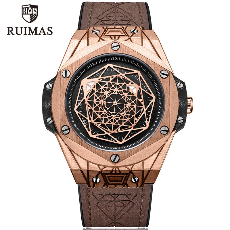 montres de sport militaire pour hommes, montre-bracelet de luxe avec bracelet en cuir.