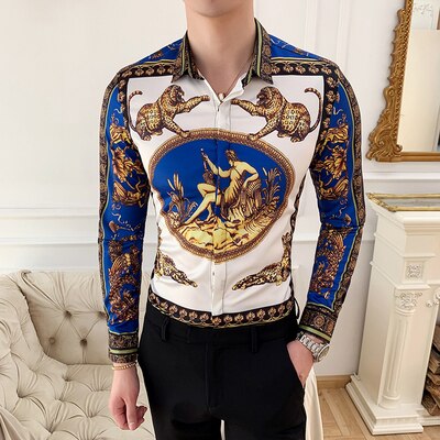 Chemise à manches longues pour hommes Nouvelle mode.