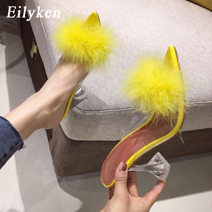 Escarpins d'été en PVC pour femmes.