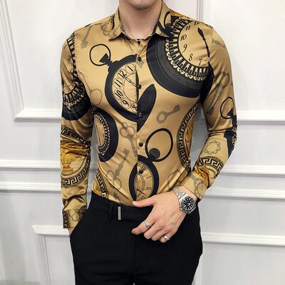 Chemise à manches longues pour hommes Nouvelle mode.