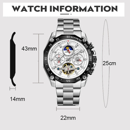 Montre mécanique automatique pour hommes remontage automatique.