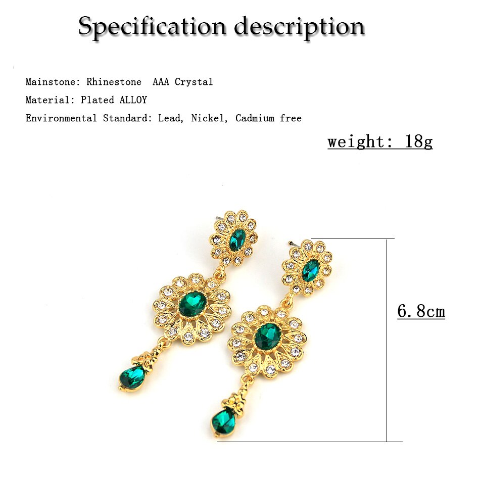 boucle d'oreille en forme de goutte d'eau pour femmes couleur or.