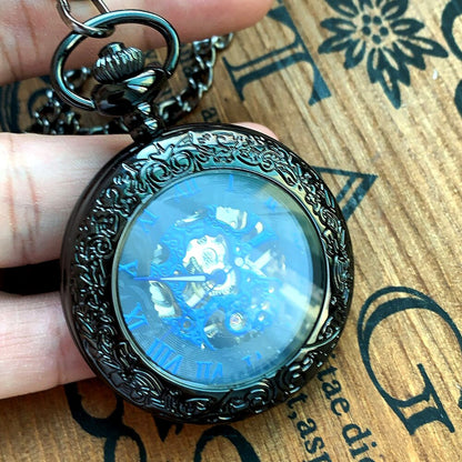Montre de poche mécanique à chiffres romains.