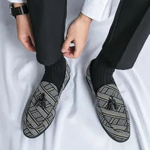 Chaussures décontractées en cuir pour hommes, chaussures d'affaires pour hommes.