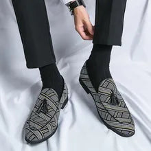 Chaussures décontractées en cuir pour hommes, chaussures d'affaires pour hommes.