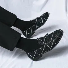 Chaussures décontractées en cuir pour hommes, chaussures d'affaires pour hommes.