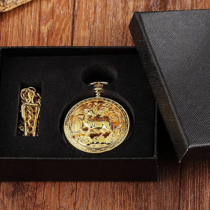 Montre De Poche mécanique Vintage Double Côté.