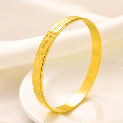 Bracelets de mariage de Dubaï pour femmes plaqué en or 24k.