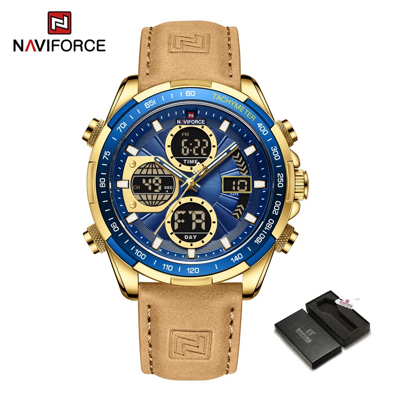 montre-bracelet en cuir pour homme, accessoire de Sport militaire, étanche, à Quartz, chronographe.