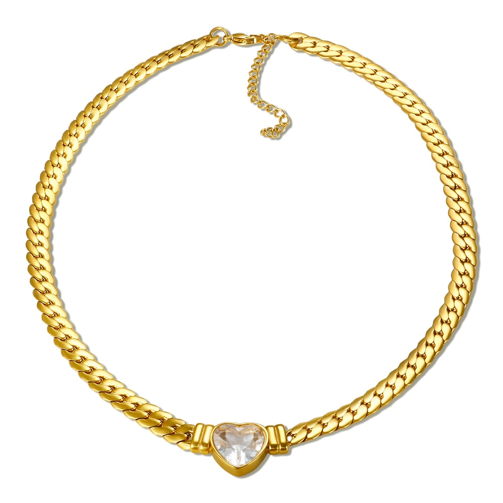 Ensemble de bijoux luxe plaqué or étanche.