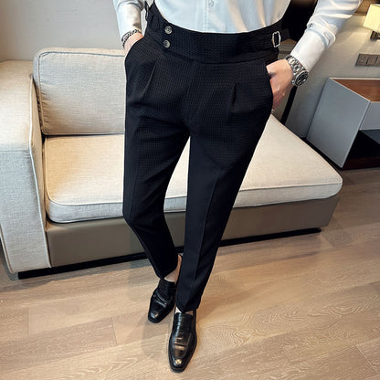 pantalons trempés pour homme coupe couvertes, vêtements de soirée.