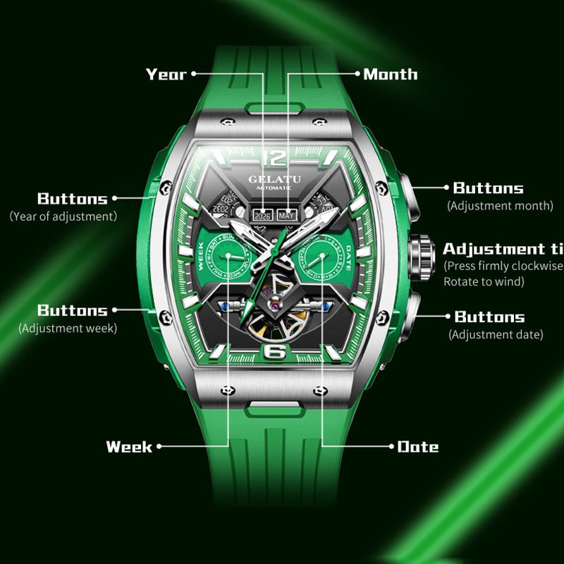 Montre de luxe multifonction pour hommes tourbillon existent.