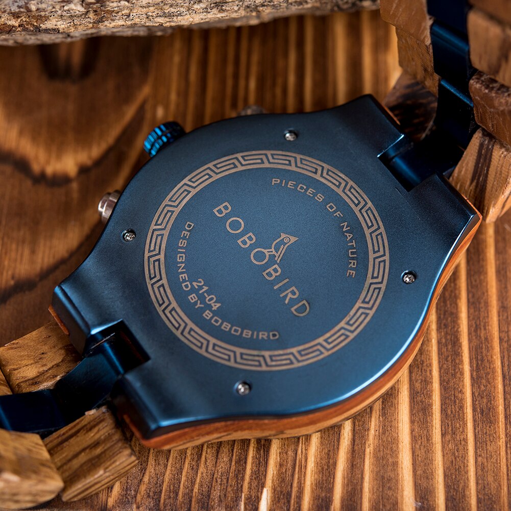 Montre en bois pour hommes et femmes luxe haut qualité.