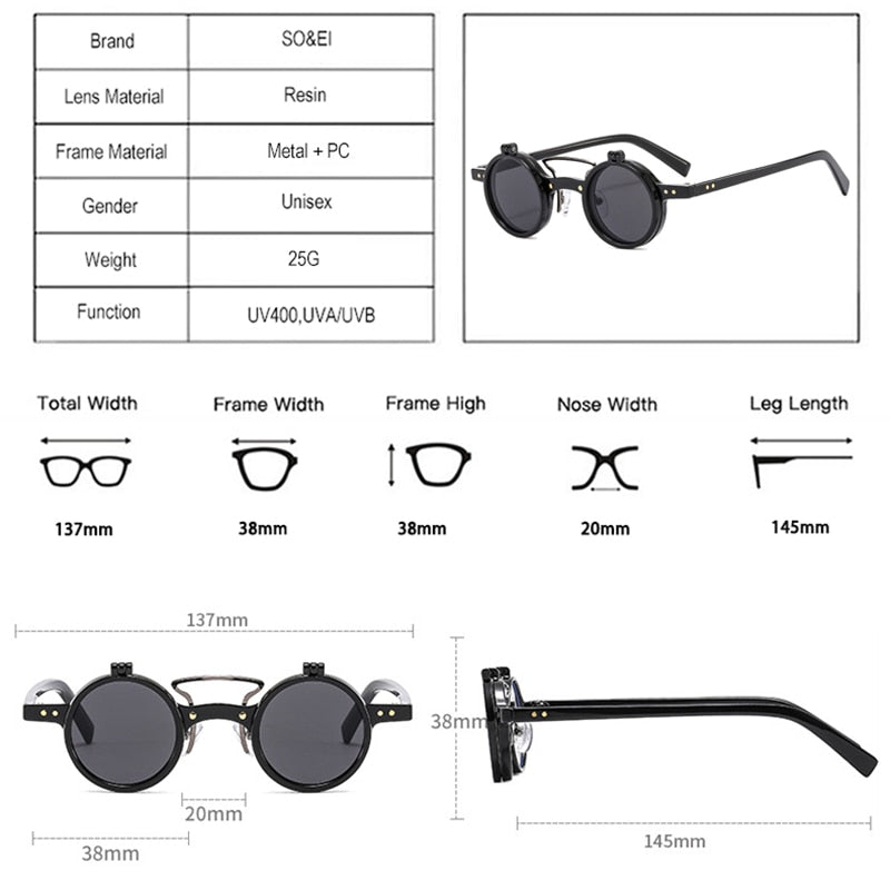 lunettes de soleil rondes pour femmes et hommes mode populaire.