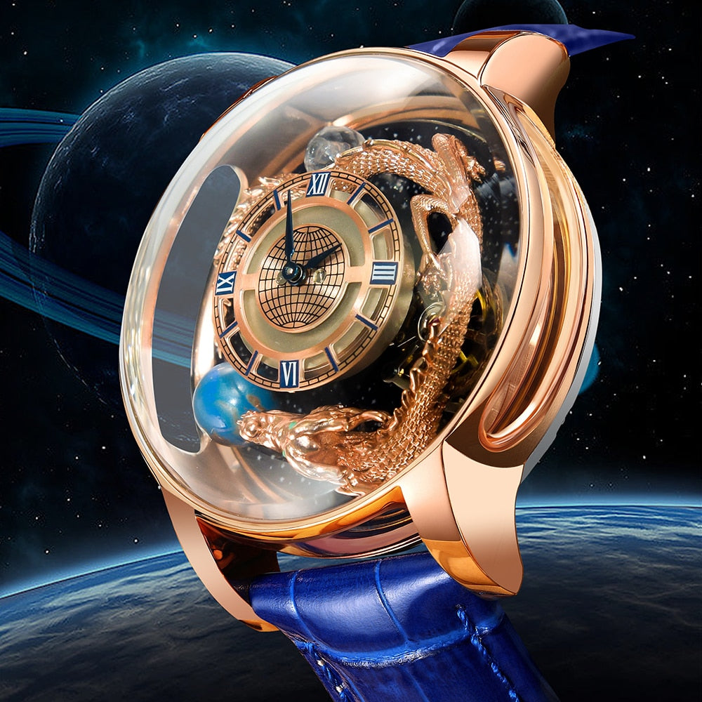 Montre solaire astronomia pour homme, montre-bracelet de luxe, montre du monde.