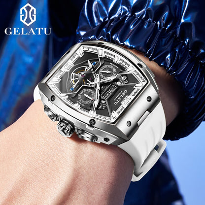 Montre mécanique automatique saphir pour homme.