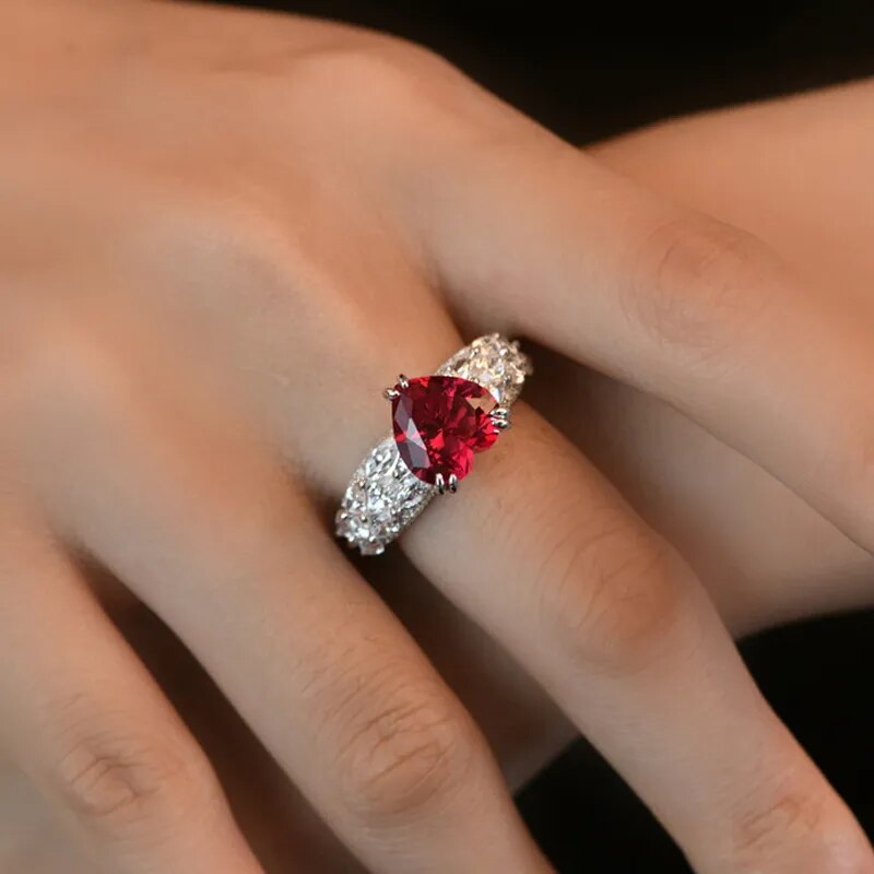 Bague luxe élégante pour femmes 925 argent 100%