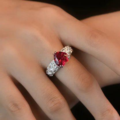 Bague luxe élégante pour femmes 925 argent 100%
