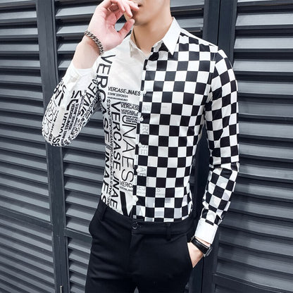 Chemise à manches longues pour hommes Nouvelle mode.