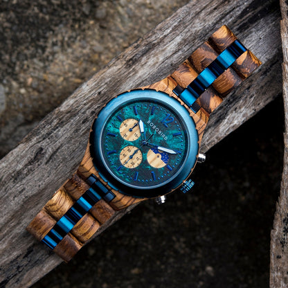 Montre en bois pour hommes et femmes luxe haut qualité.