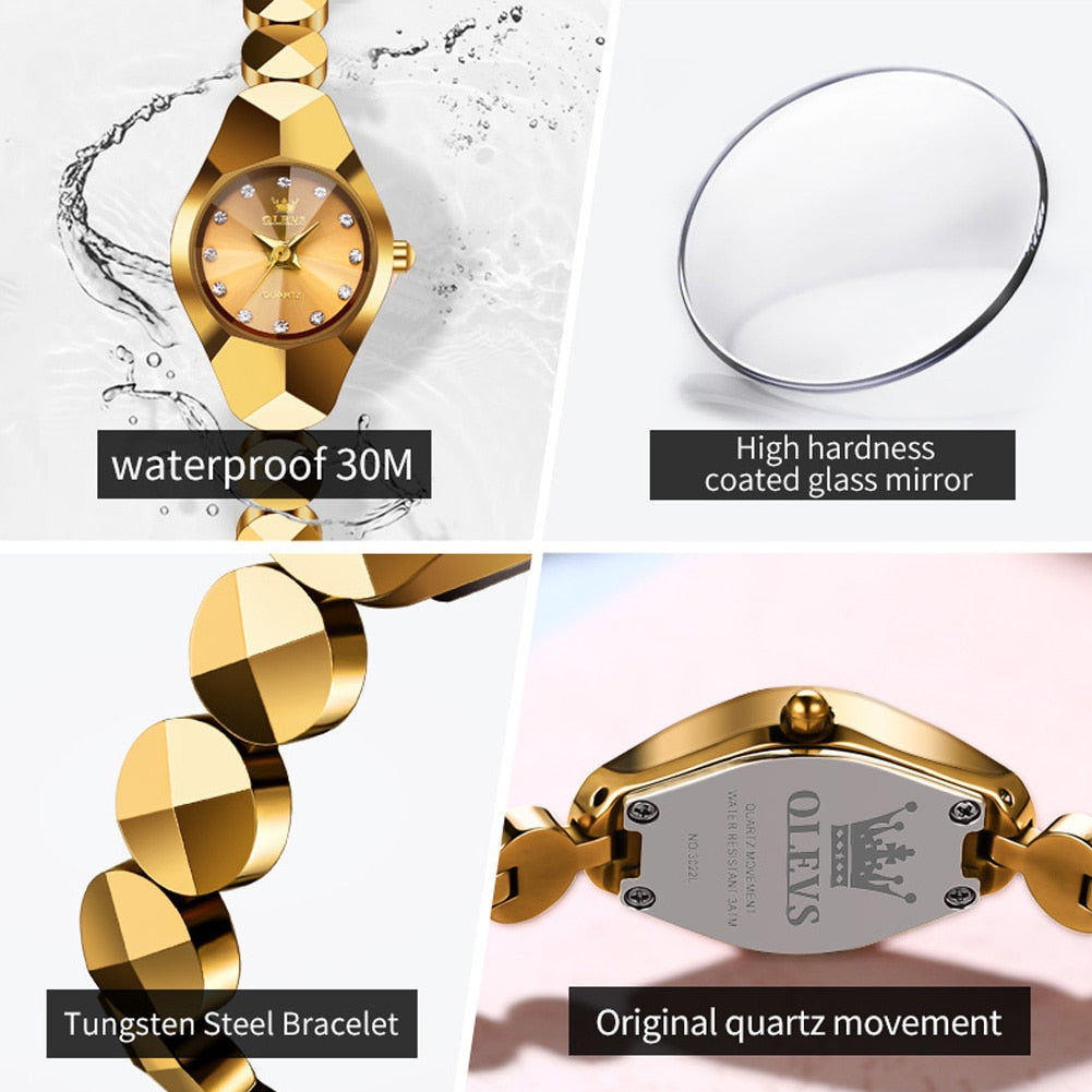 Montre à quartz originale pour femmes,Étanche.