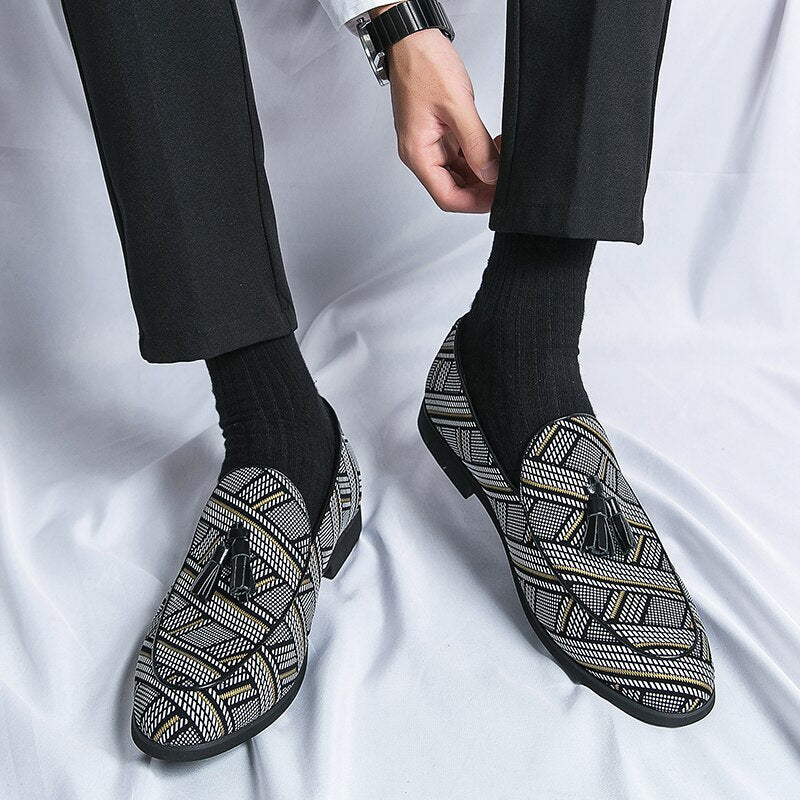 Chaussures décontractées en cuir pour hommes, chaussures d'affaires pour hommes.